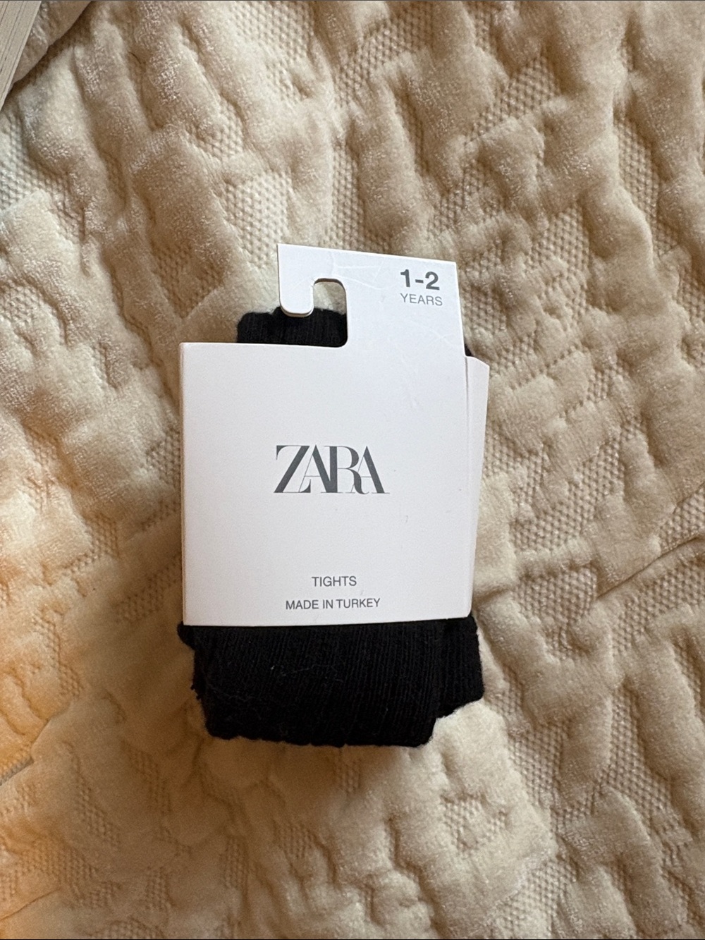Zara Black Toddler Tights - 1-2 Years
